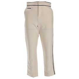 Pantalones cropped Marni en algodón marfil