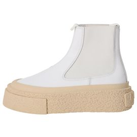 Maison Martin Margiela Botines Chelsea de plataforma MM6 Maison Margiela en cuero blanco