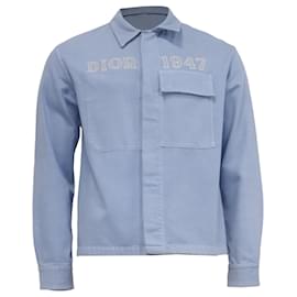 Giacca Trucker Dior 1947 in denim blu in cotone