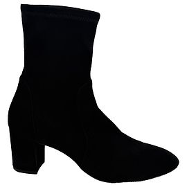Botines de tacón Stuart Weitzman Yuliana en ante negro