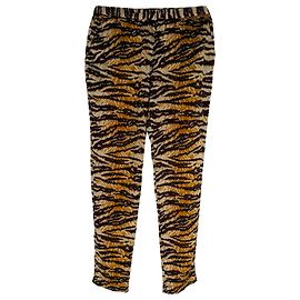 Dolce & Gabbana Pantalones estampados D&G en seda con estampado animal