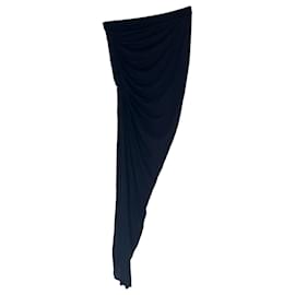 Falda maxi fruncida Givenchy en viscosa negra