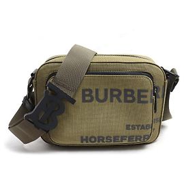 Bolsa de Ombro Burberry em Lona com Estampa Horseferry