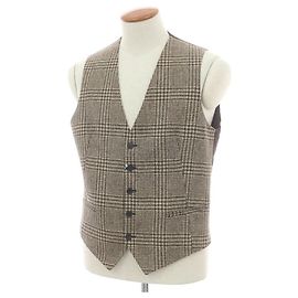 Autre Marque Tagliatore Glen Check Wool Vest