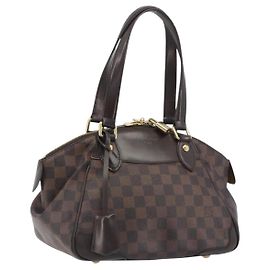 LOUIS VUITTON Damier Ebene Verona PM Hand Bag N41117 LV Auth ka5741