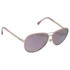CHANEL Sonnenbrille Metall Gold CC Auth ka5772