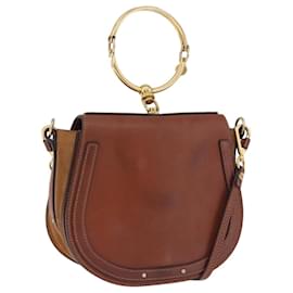 Chloé Borsa Chloe Nile in pelle 2way marrone oro autentica 196802A
