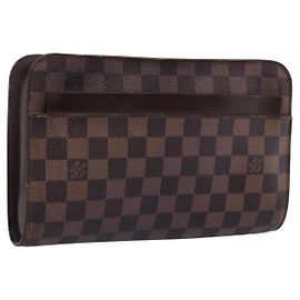 LOUIS VUITTON Damier Ebene Saint Louis Clutch Bag N51993 LV Auth ka5738