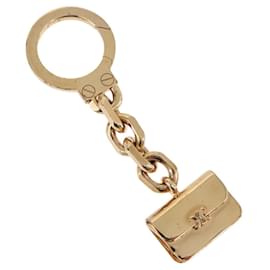 Céline CELINE Triomphe Taschenanhänger Metall Gold Auth BA15233V
