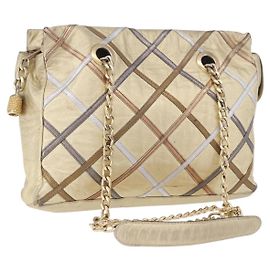 Borsa a tracolla con catena BALLY Pelle Gold Auth 196346