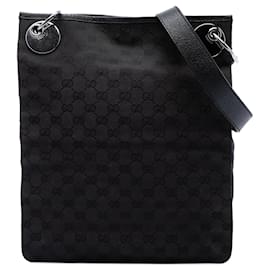 Borsa a tracolla Gucci GG Canvas Eclipse nera