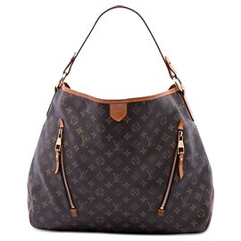 Borsa Hobo Louis Vuitton Monogram Delightful GM Marrone