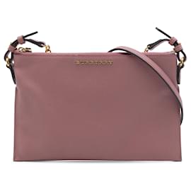 Borsa a tracolla Burberry Peyton in pelle rosa