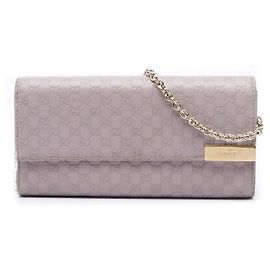 Gucci Microguccissima Dice Wallet On Chain Schultertasche Lila