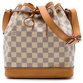 Bolsa de balde Louis Vuitton Damier Azur Noe BB Branca