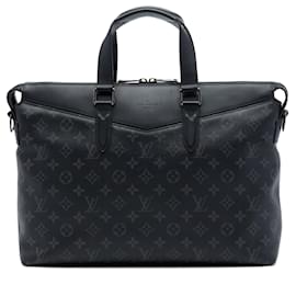 Borsa Business Explorer Louis Vuitton Monogram Eclipse Nera