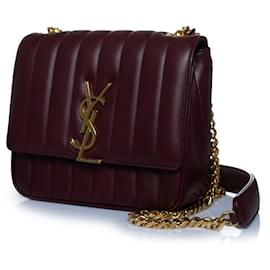 Saint Laurent, borsa a tracolla media in pelle Vicky