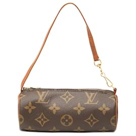 Borsa a mano Louis Vuitton Monogram Papillon Pochette Marrone