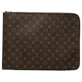 Borsa Business Portfolio Louis Vuitton Monogram Poche Documents Marrone
