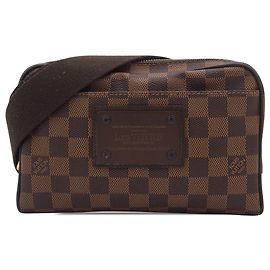 Borsello a vita Louis Vuitton Damier Ebene Brooklyn Marrone