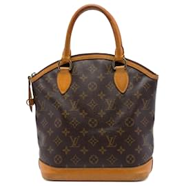 Borsa a mano Louis Vuitton Monogram Lockit PM Marrone