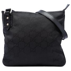Borsa crossbody Gucci GG in nylon nero