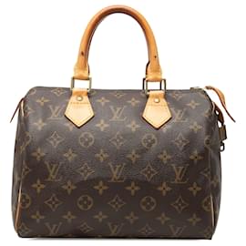 Borsa Boston Louis Vuitton Monogram Speedy 25 Marrone