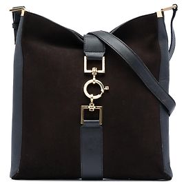 Bolsa de Ombro Jackie Gucci em Camurça Castanha
