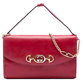 Borsa Satchel Gucci Zumi Piccola in Pelle Rossa