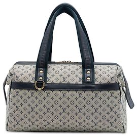 Gray Louis Vuitton Monogram Mini Lin Josephine GM Handbag