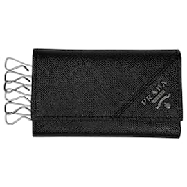 Portallaves de piel Saffiano Prada