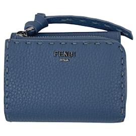Fendi Peekaboo Micro Selleria Tri-fold Geldbörse
