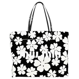 Borsa Tote Miu Miu in tela con stampa floreale