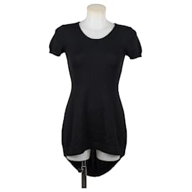 Dolce & Gabbana Vestido de punto negro asimétrico