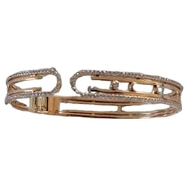 Messika Move Uno Bracelete em Ouro Rosa e Diamantes