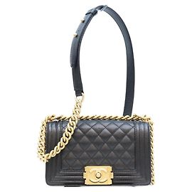Borsa a tracolla Chanel Boy in nero