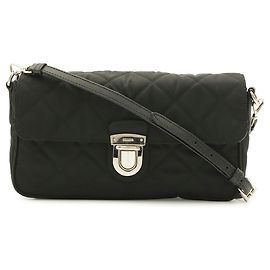 Clutch Prada in nylon trapuntato e pelle