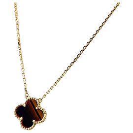 Collana con Pendente Van Cleef & Arpels Vintage Alhambra in Oro Giallo