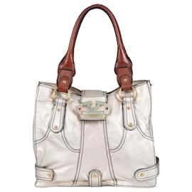 Borsa a tracolla Valentino Vintage in pelle dorata usata