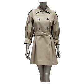 Roberto Cavalli Cavalli Gabardina cruzada elegante beige Sz.40 de segunda mano