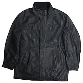 Giacca in pelle nera Burberry London