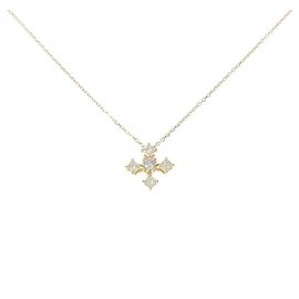 Autre Marque Au750 Kreuz-Diamant-Halskette