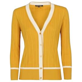 Loro Piana Kaschmir-Seide Cardigan Gelb