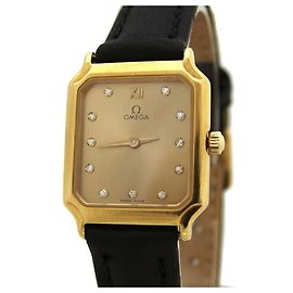Omega De Ville Damenuhr mit 11 Diamanten