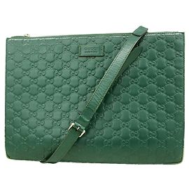 Borsa a tracolla Gucci in pelle verde