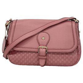 Borsa a tracolla Gucci Pink Microguccissima