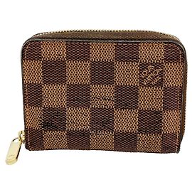 Louis Vuitton Damier Zippy Coin Purse N63070 Ebene