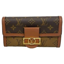 Louis Vuitton Monogram Reverse Portefeuille Sarah Dauphine Long Wallet
