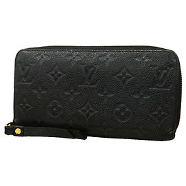 Louis Vuitton Monogram Empreinte Zippy Wallet M60571 Noir