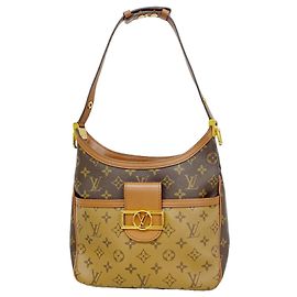 Borsa a tracolla Louis Vuitton Monogram Reverse Hobod Fine PM